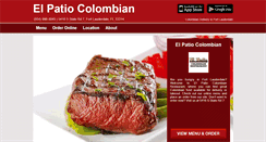 Desktop Screenshot of elpatiocolombian.com